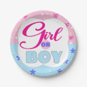 Assiettes En Carton Femme ou garçon (Devant)