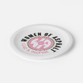 Assiettes En Carton Femmes en plaque de papier d'asphalte (Angle)