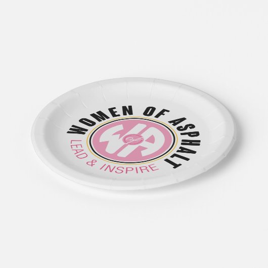 Assiettes En Carton Femmes en plaque de papier d'asphalte (Angle)