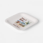 Assiettes En Carton Femmes Retraite Plage Chaire Parti à thème (Angulaire)