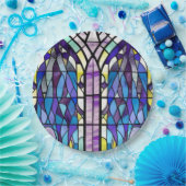 Assiettes En Carton Fenêtre Église (Fête)