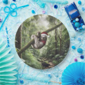 Assiettes En Carton Fente De Noël Dans Rainforest (Fête)