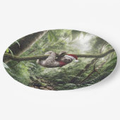 Assiettes En Carton Fente De Noël Dans Rainforest (Angle)