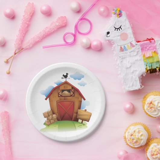 Assiettes En Carton Ferme (Fête)