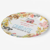 Assiettes En Carton Ferme Barnyard Animal Anniversaire (Angle)