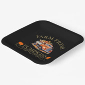 Assiettes En Carton Ferme d'eau douce citrouilles feuilles automne aut (Angulaire)