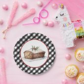 Assiettes En Carton Ferme En vichy Vacances Boulangerie Plaque en papi (Fête)