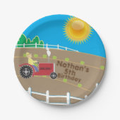 Assiettes En Carton Ferme ensoleillée (Devant)