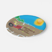 Assiettes En Carton Ferme ensoleillée (Angle)