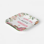 Assiettes En Carton Ferme Pink Grange Tracteur fête d'anniversaire (Angulaire)
