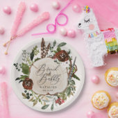 Assiettes En Carton Ferme rustique Bourgogne botanique douche de nage (Fête)