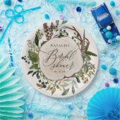 Assiettes En Carton Ferme rustique grange douche botanique (Fête)