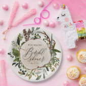 Assiettes En Carton Ferme rustique grange douche botanique (Fête)