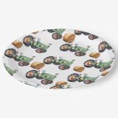 Assiettes En Carton Ferme Tracteur Garçons Anniversaire (Angle)