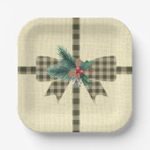 Assiettes En Carton Ferme vacances Plaid (Recto)