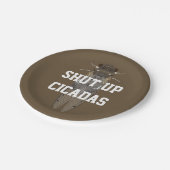 Assiettes En Carton Fermer les Cicadas (Angle)