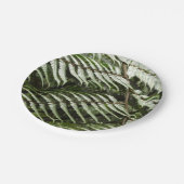 Assiettes En Carton Fern Fronds II Dark Green Nature (Angle)