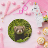 Assiettes En Carton Ferret Brown dans l'herbe (Fête)