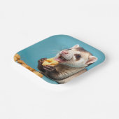 Assiettes En Carton Ferret Cute Manger Fromage Poufs (Angulaire)