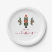Assiettes En Carton Festif Nutcracker Joyeux Noël (Devant)