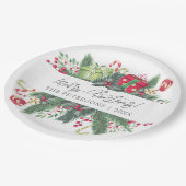 Assiettes En Carton Festif personnalisé Joyeux Noël décoratif (Angle)
