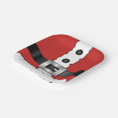 Assiettes En Carton Festif Retro noël costume rouge Santa Claus (Angulaire)