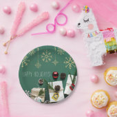 Assiettes En Carton Festif Snowflakes, Noël (Fête)