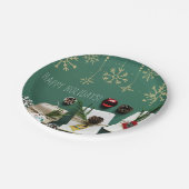 Assiettes En Carton Festif Snowflakes, Noël (Angle)