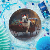 Assiettes En Carton Festin de Noël de Bulldog en France (Fête)