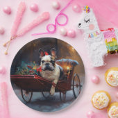 Assiettes En Carton Festin de Noël de Bulldog en France (Fête)