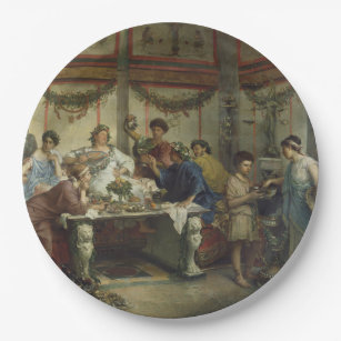 Assiettes En Carton Festin romain antique de dîner