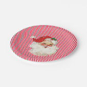 Assiettes En Carton Festipe Red Retro Père Noël (Angle)