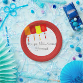 Assiettes En Carton Festival chinois de la Moon à la mi-automne (Fête)