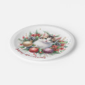 Assiettes En Carton Festivals dans une couronne de vacances 5 - (Angle)