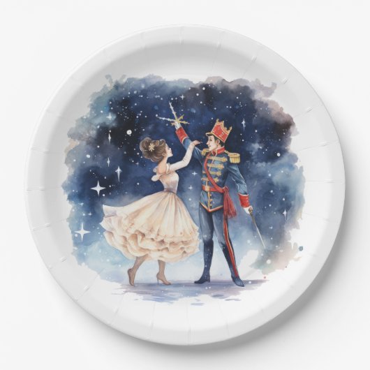 Assiettes En Carton Festive Christmas nutcracker party  (Devant)