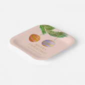 Assiettes En Carton Festive Christmas Ornaments Personalized  (Angulaire)