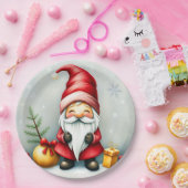 Assiettes En Carton Festive cozy christmas gnome in Disguise (Fête)