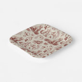 Assiettes En Carton Festive Dog Lover Letter A Christmas Plates (Angulaire)