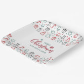 Assiettes En Carton Festive Elegance Christmas Paper Plates (Angulaire)
