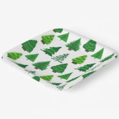 Assiettes En Carton Festive Fête de Noël Arbres (Angulaire)