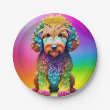 Festive Goldendoodle Chiot Enfants Anniversaire