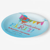 Assiettes En Carton Festive Graduation Party (Angle)