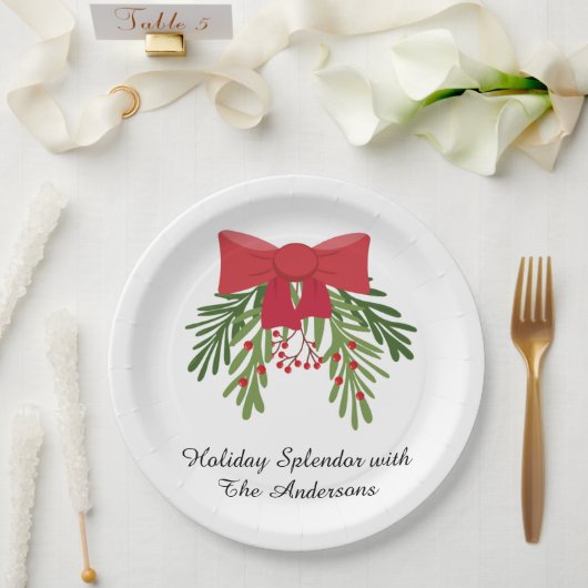 Assiettes En Carton Festive Holiday Dining Décor (Mariage)