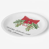 Assiettes En Carton Festive Holiday Dining Décor (Angle)