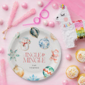 Assiettes En Carton Festive Jingle & Mingle Christmas (Fête)