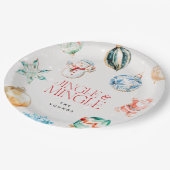 Assiettes En Carton Festive Jingle & Mingle Christmas (Angle)