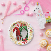 Assiettes En Carton Festive Noël Gnomes (Fête)