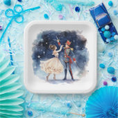 Assiettes En Carton Festive Noël noisette fête papier (Fête)