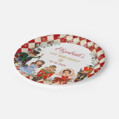 Assiettes En Carton Festive Red Gold Nutcracker Anniversaire Fête Fête (Angle)