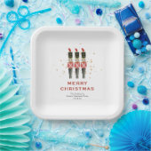 Assiettes En Carton Festive Red & Gold Nutcracker Noël (Fête)